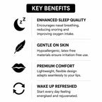 Mouth Tape for Sleeping – Sleep Tape Strips for Better Sleep & Nose Breathing, Gentle Skin Friendly Adhesive, Latex Free & BPA Free (30 Count)